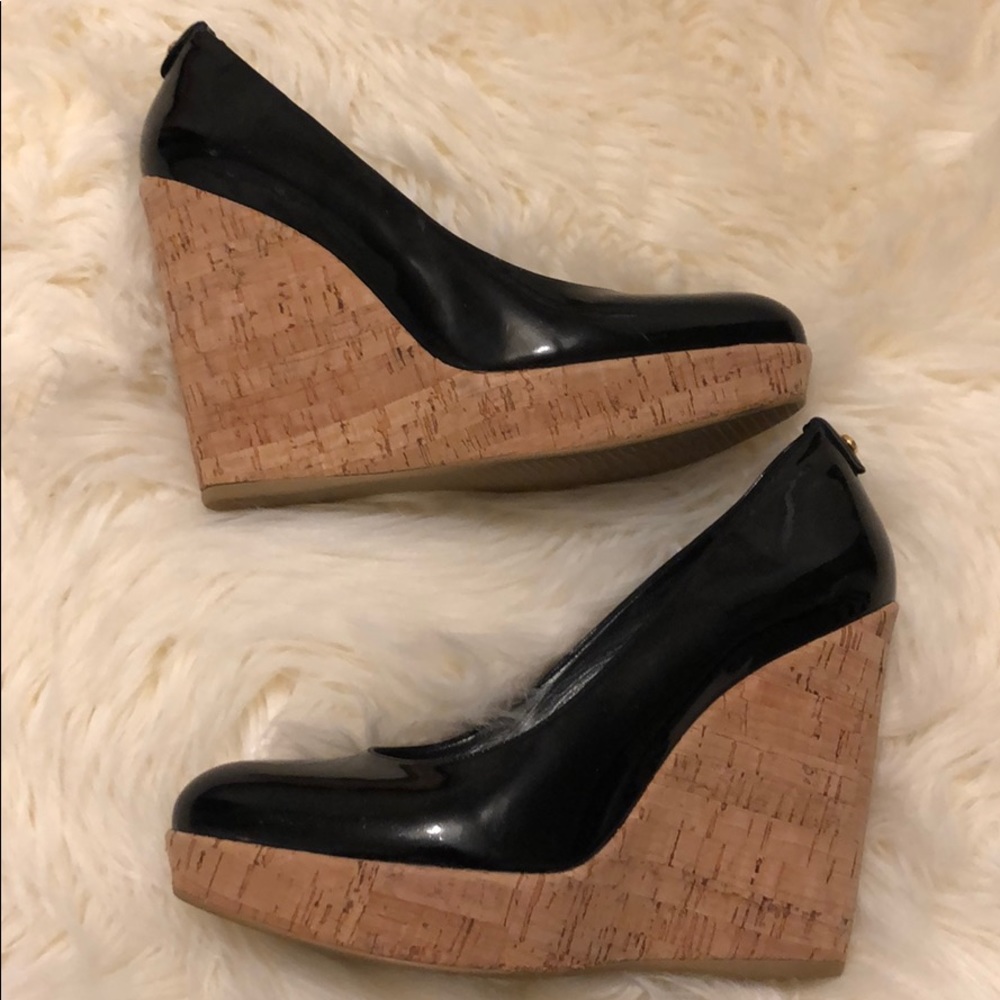 Stuart Weitzman black patent leather heels